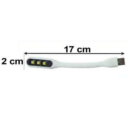 Mini Flexible USB LED Light Gooseneck Reading Lamp for Laptop (1 Pc)