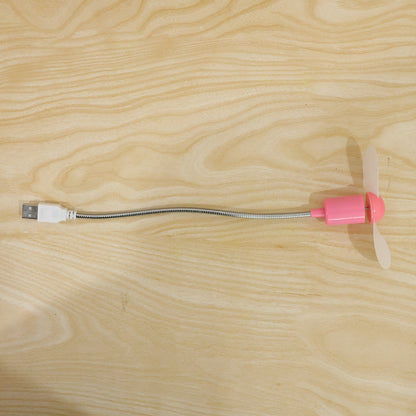 Flexible USB Mini Fan with Gooseneck Neck for Laptop and Desk Cooling (1 Pc)