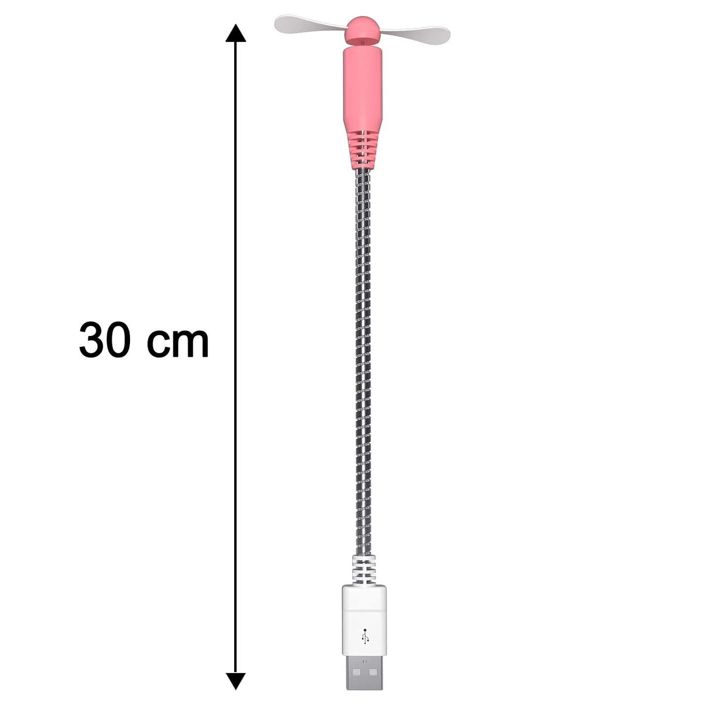 Flexible USB Mini Fan with Gooseneck Neck for Laptop and Desk Cooling (1 Pc)