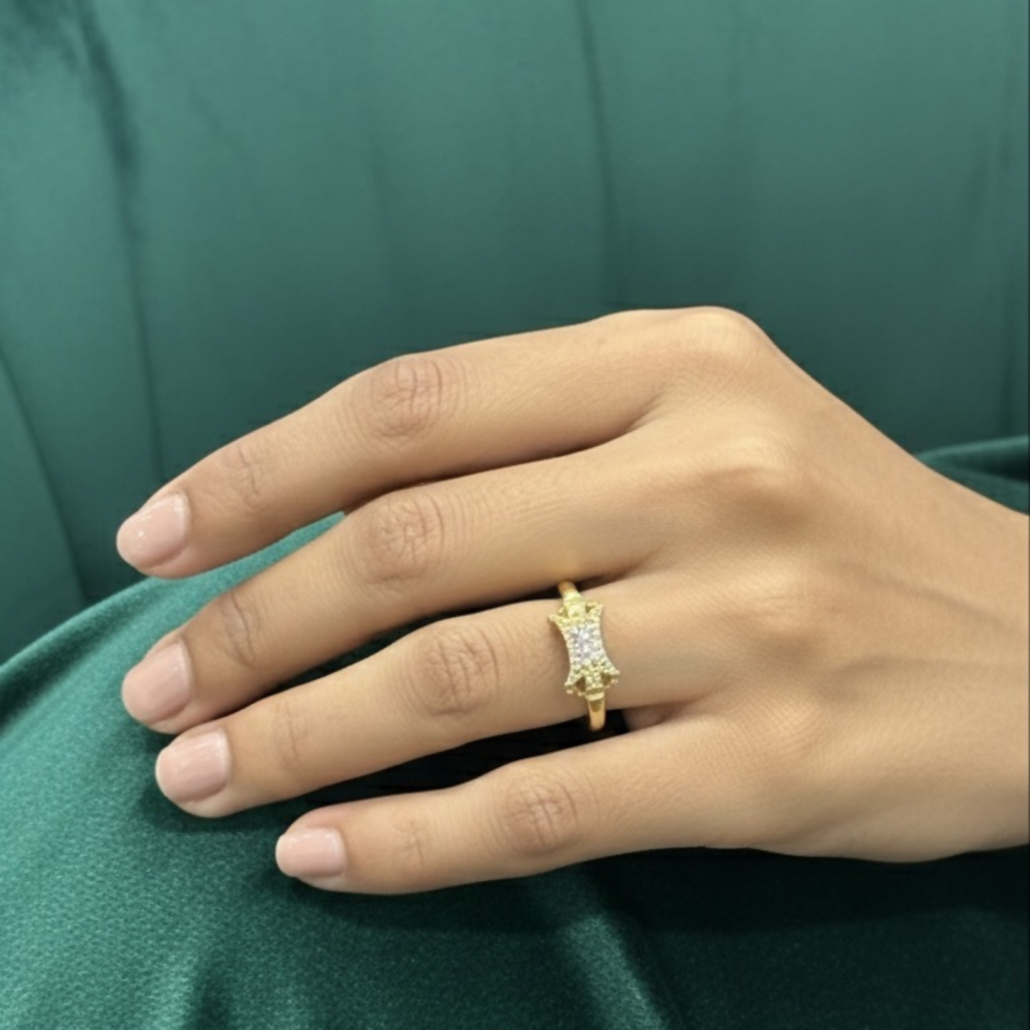 Premium Gold-Tone Designer Ring – Pack of 6 (Mix Collection)