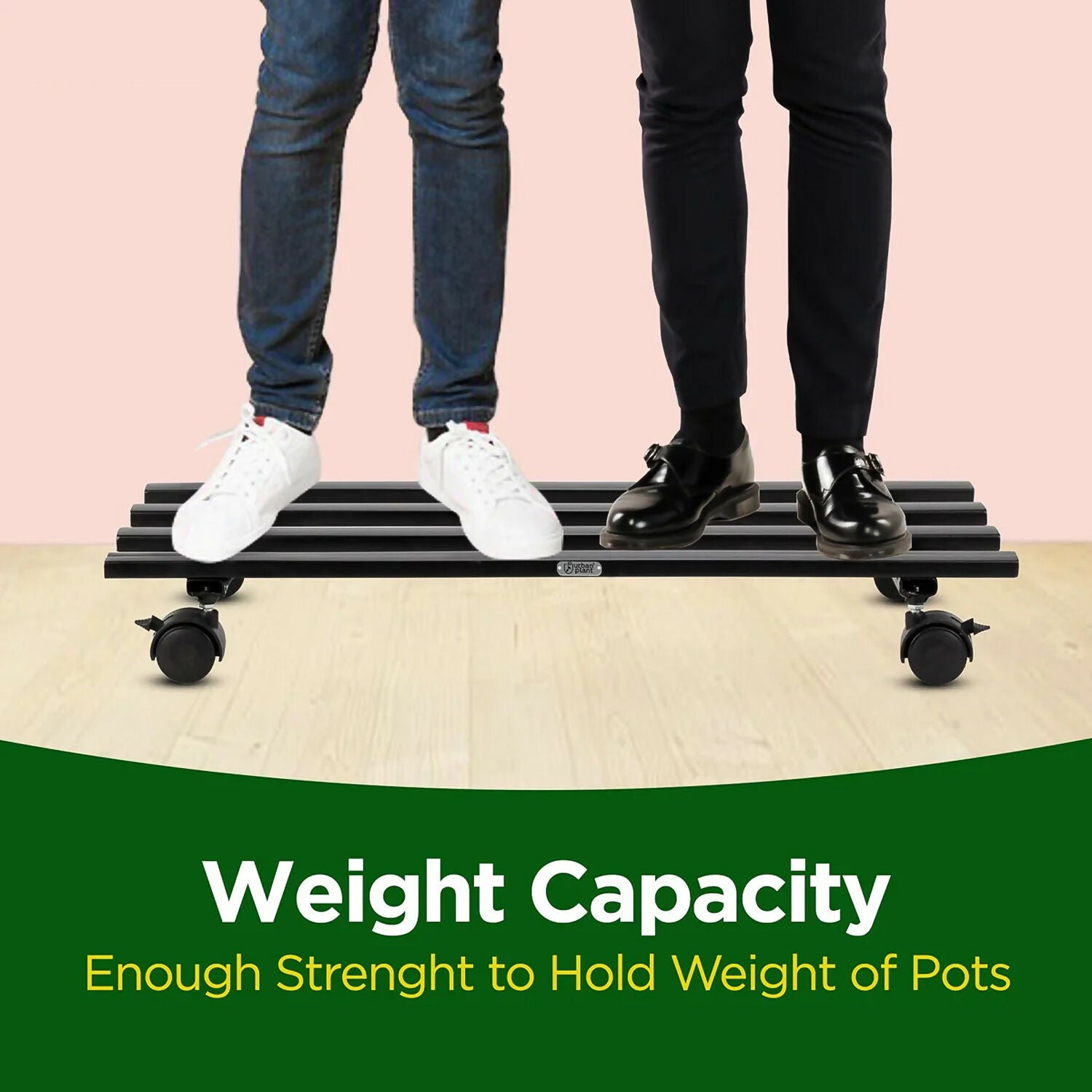 Heavy-Duty Rolling Metal Plant Stand – Mobile Garden Display Trolley