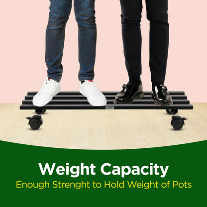 Heavy-Duty Rolling Metal Plant Stand – Mobile Garden Display Trolley