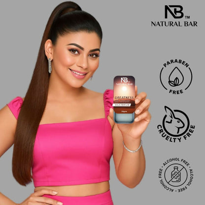 Natural Bar Greatness Of Oud Solid Perfume| Alcohol Free Cologne for Men & Women | Strong & Lasting Fragrance | Gifting Set for Him & Her