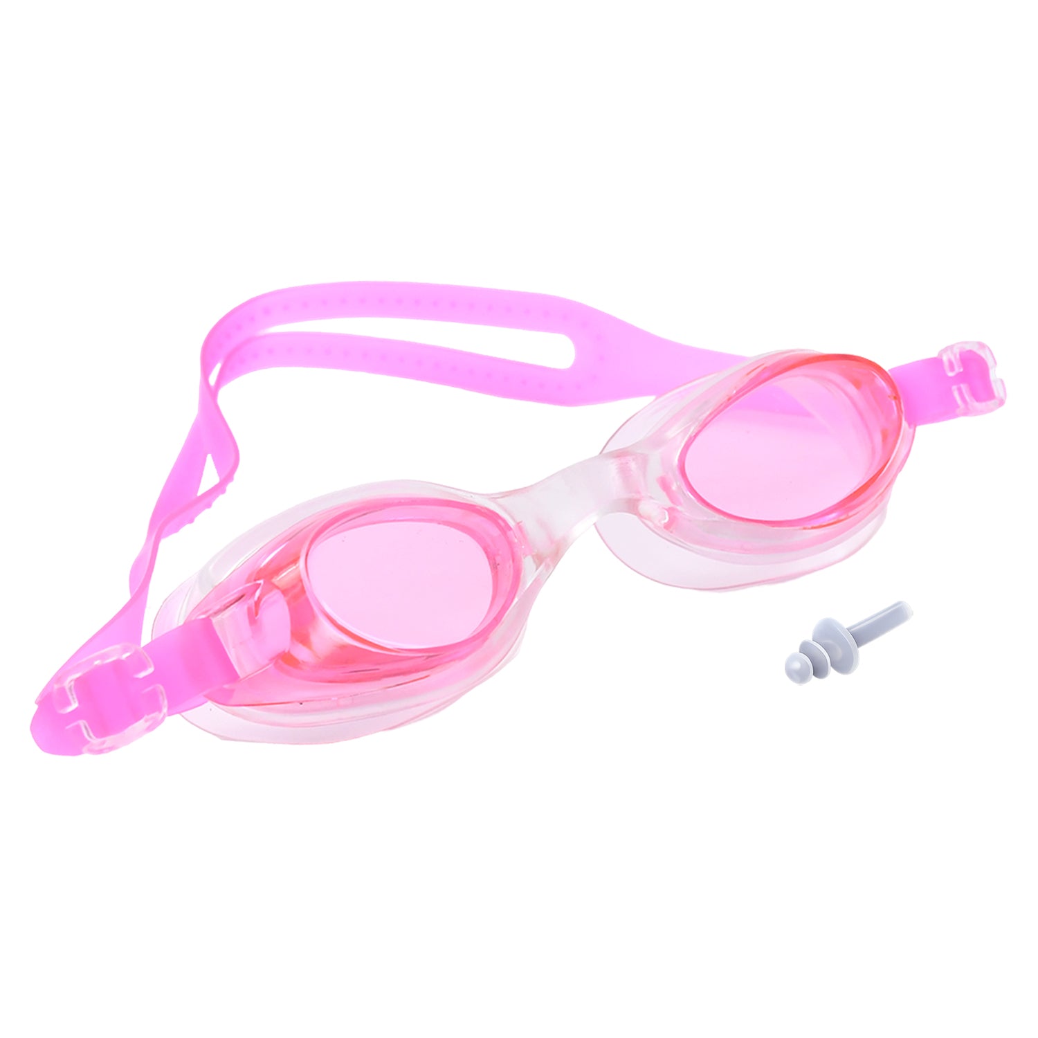 Swimming Goggles With Adjustable Clear Vision Anti-Fog Waterproof (1 Pc)