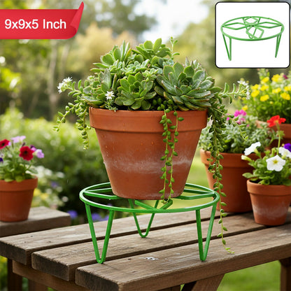 Round Strong Metal Plant Pot Stand for Indoor & Outdoor Garden Use