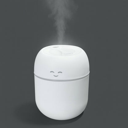 Cute USB Humidifier with Night Light & Dual Spray for Home, Office & Bedroom