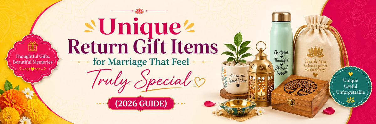 Best Wedding and Marriage Gift Ideas in India 2026 - Return Gifts and Couple Gifts