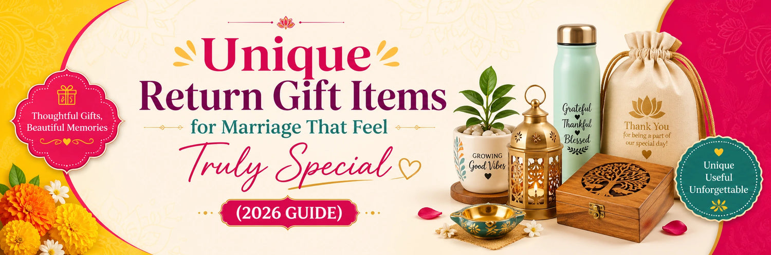 Best Wedding and Marriage Gift Ideas in India 2026 - Return Gifts and Couple Gifts