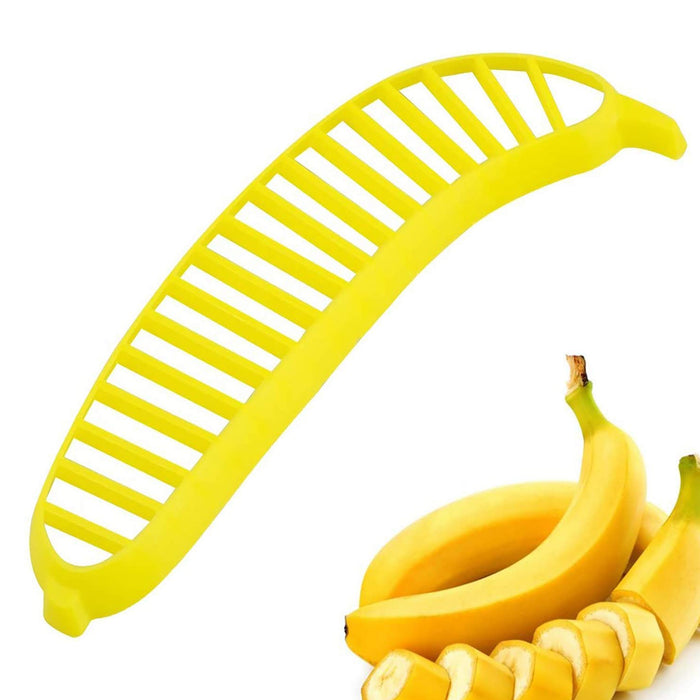 5897 બનાના સ્લાઈસર- ફ્રુટ સલાડ માટે પરફેક્ટ કેળાના ફ્રુટ સ્લાઈસર કટર ચોપરને હેન્ડલ કરો