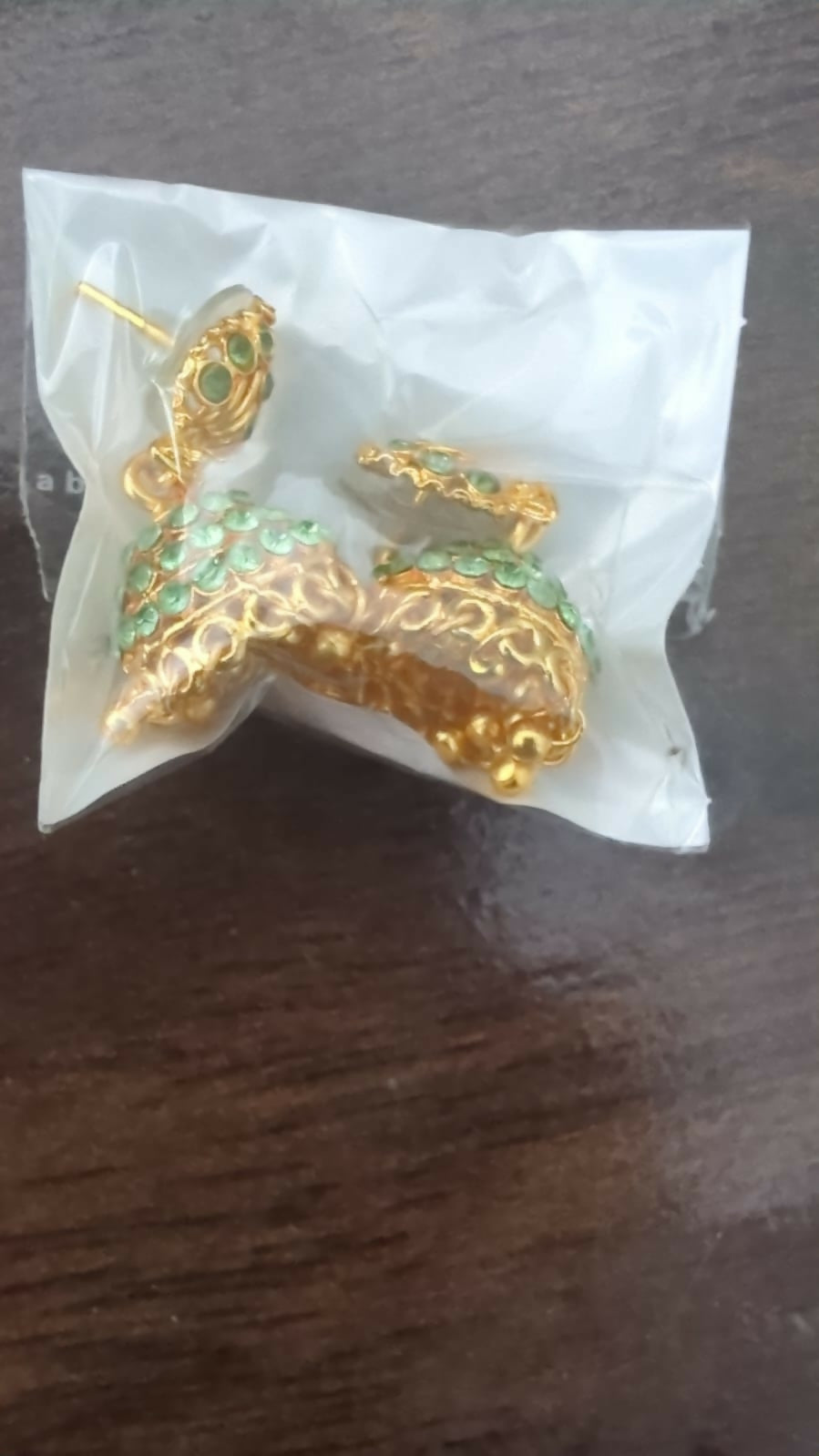 Fancy Gold Finish Jhumki Earrings | Ethnic Wear for Women