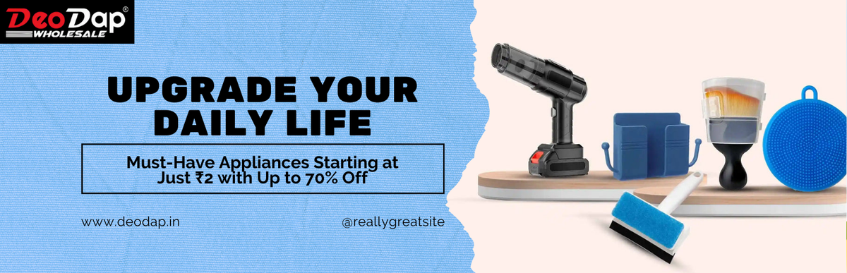Upgrade Your Daily Life: Must-Have Appliances Starting at Just ₹2 with Up to 70% Off