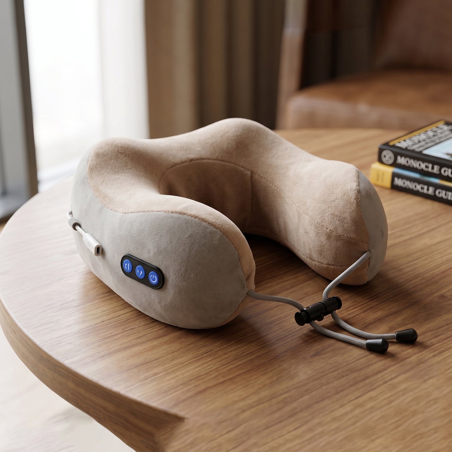 Cordless travel neck massager