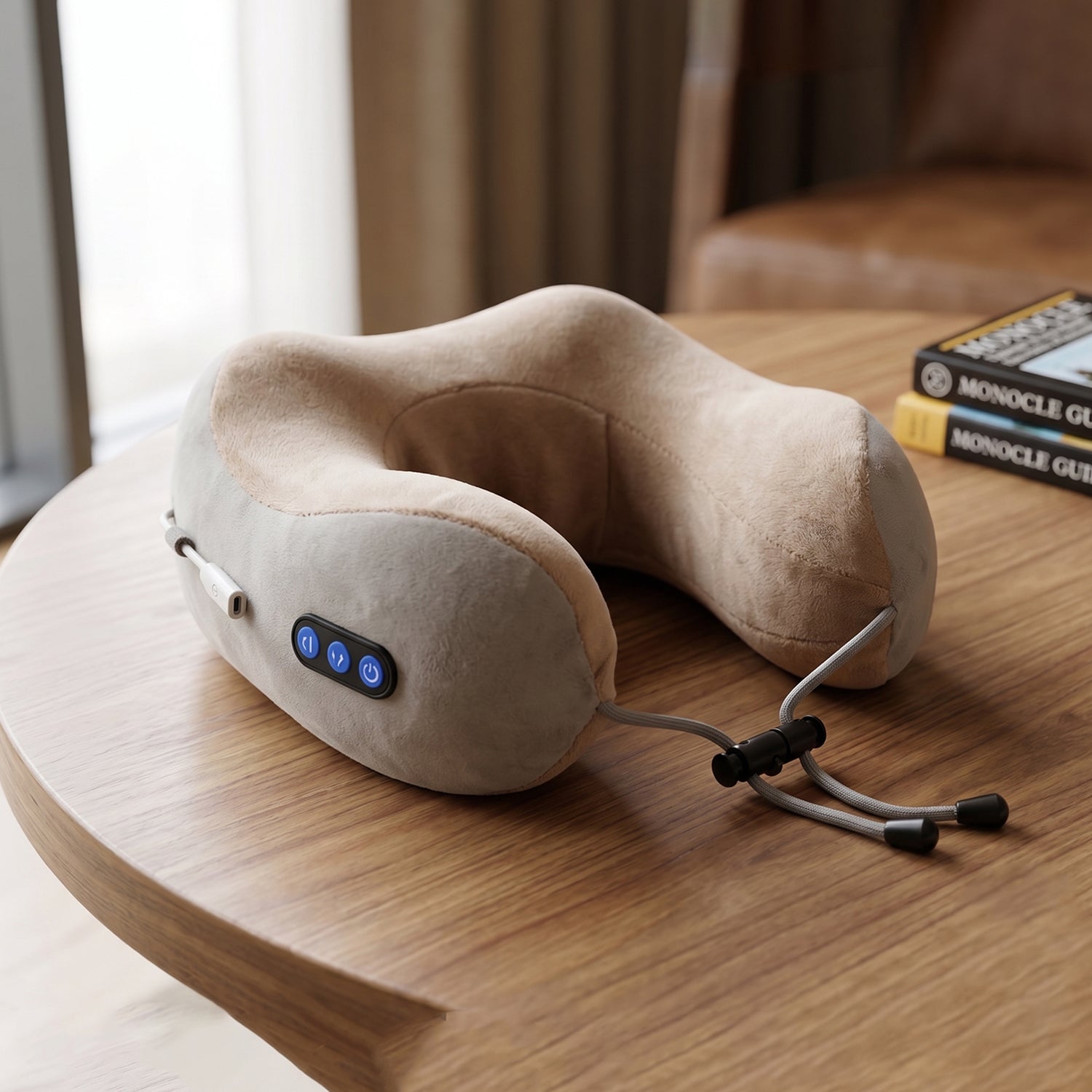 Cordless travel neck massager
