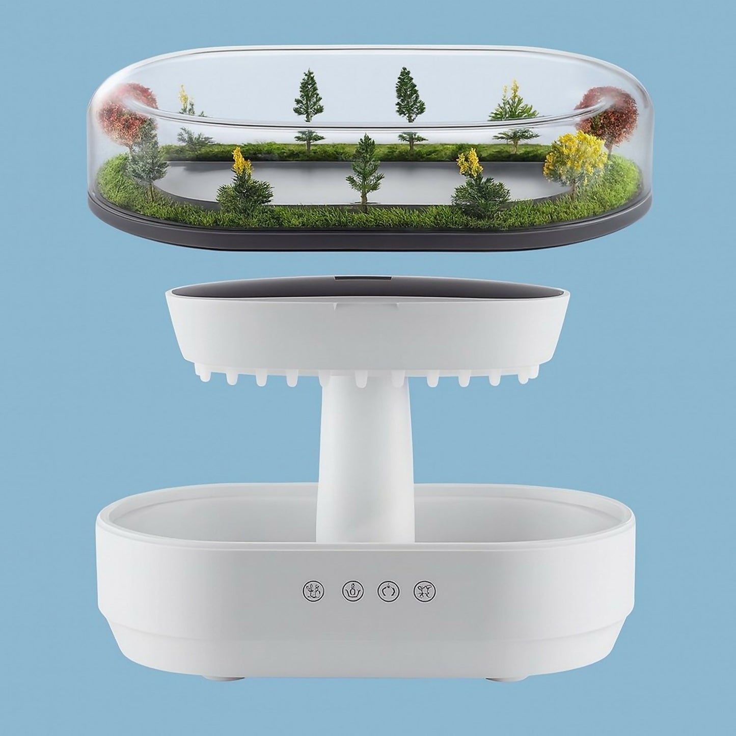 Forest Landscape Aroma Diffuser with LED Light & Natural White Noise