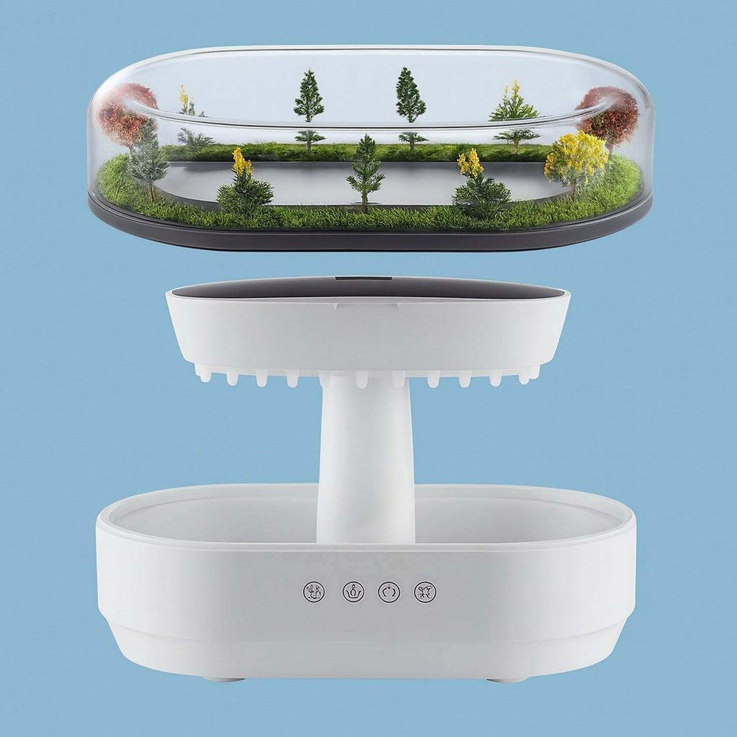 Forest Landscape Aroma Diffuser with LED Light & Natural White Noise