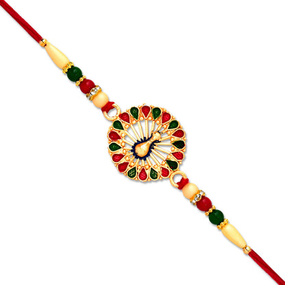 Vinayak Vrat Rakhi detailed thread and beadwork