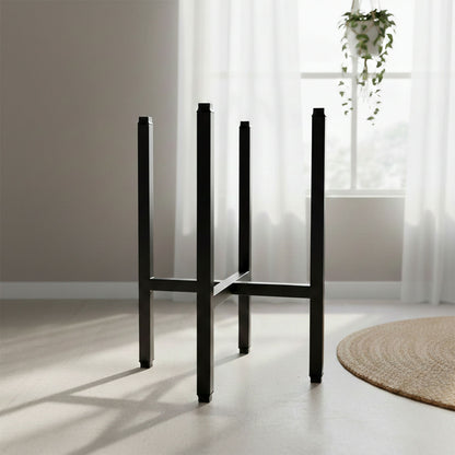 Modern Metal Floor Plant Stand for Indoor Home & Living Room Décor (10x10x15 Inch)