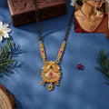 Antique Finish Kalash Pot Pendant – Traditional mangalsutra for auspicious occasions