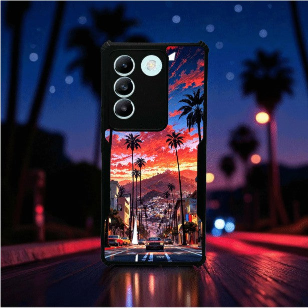 Palm City Nights Mobile Cover For VIVO T3