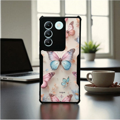 Butterfly Bloom Mobile Cover For VIVO T3