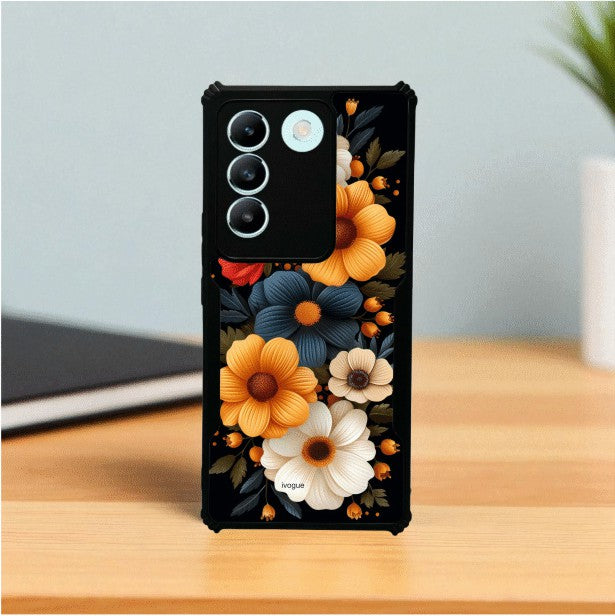 Retro Petals Mobile Cover For VIVO T3