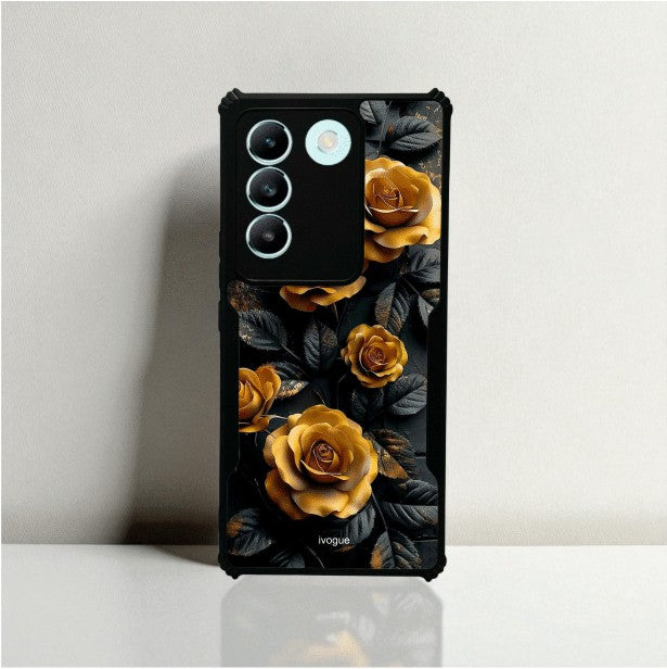 Golden Rose Mobile Cover For VIVO T3