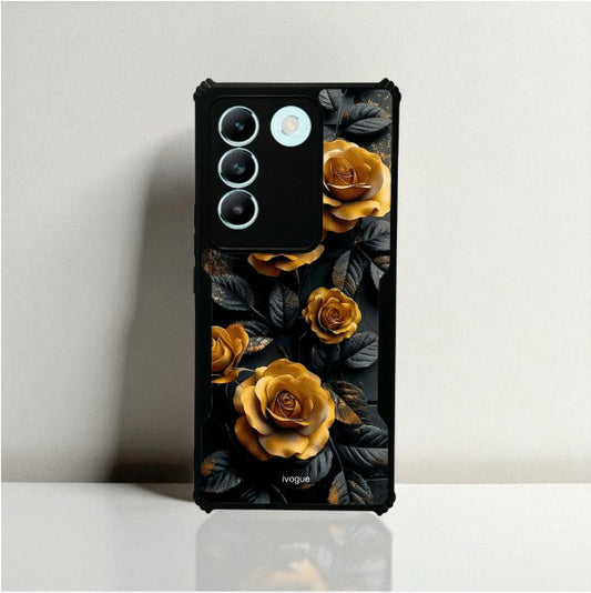 Golden Rose Mobile Cover For VIVO T3