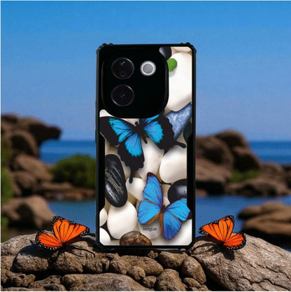 Blue Wings Beauty Mobile Cover For Vivo T3 Pro