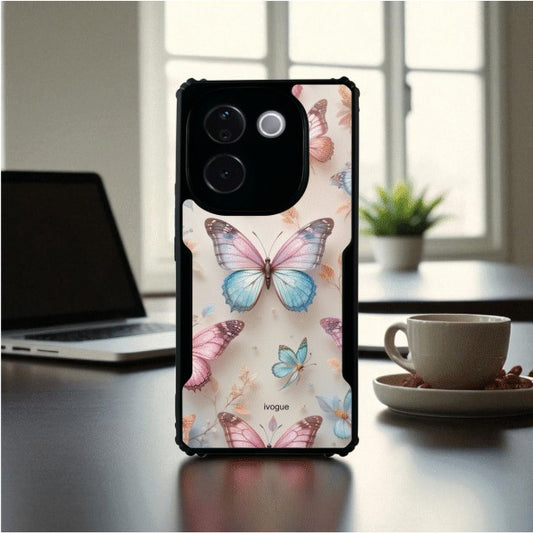 Butterfly Bloom Mobile Cover For Vivo T3 Pro