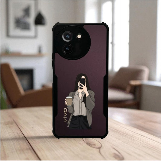 Coffee Girl Mobile Cover For Vivo T3X