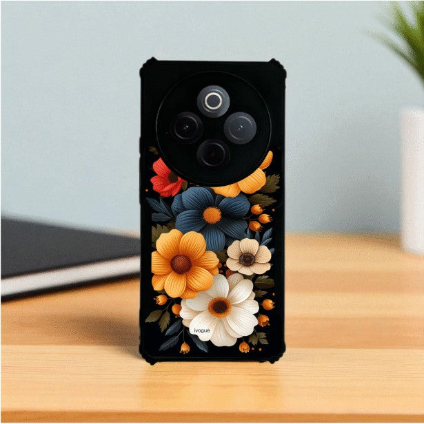 Retro Petals Mobile Cover For VIVO T4