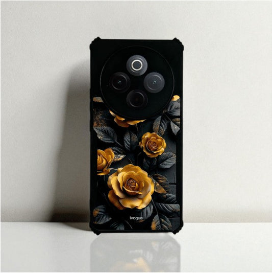 Golden Rose Mobile Cover For VIVO T4
