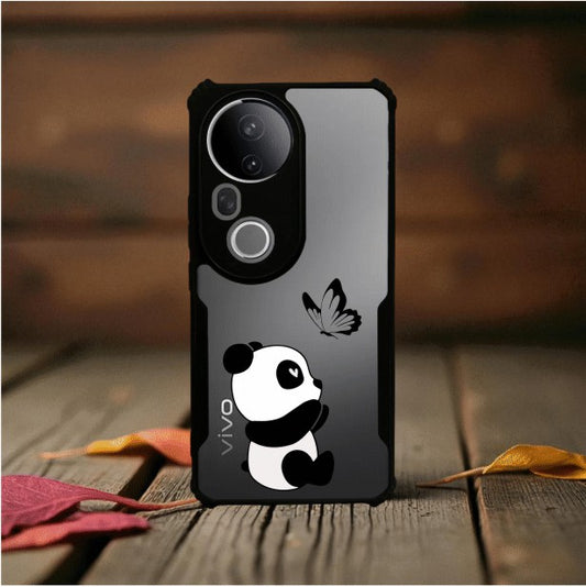 Panda and Butterfly Mobile Cover For VIVO T4 Ultra