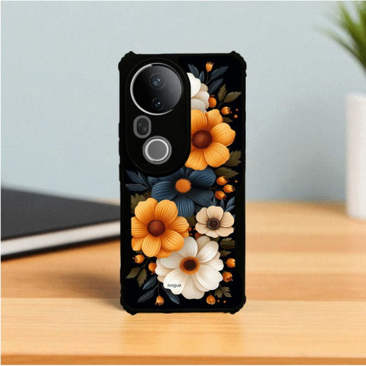 Retro Petals Mobile Cover For VIVO T4 Ultra