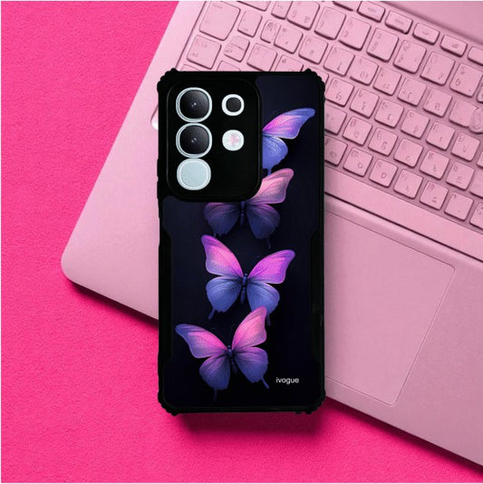 Galaxy Butterflies Mobile Cover For VIVO T4X