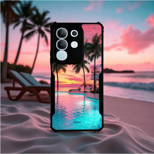 Sunset Serenity Mobile Cover For VIVO T4X