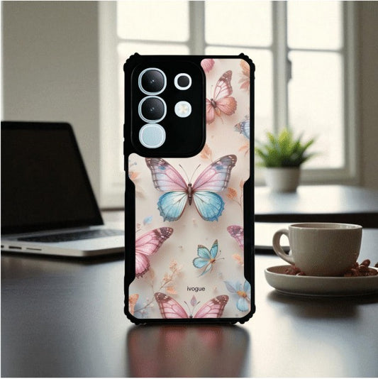 Butterfly Bloom Mobile Cover For VIVO T4X