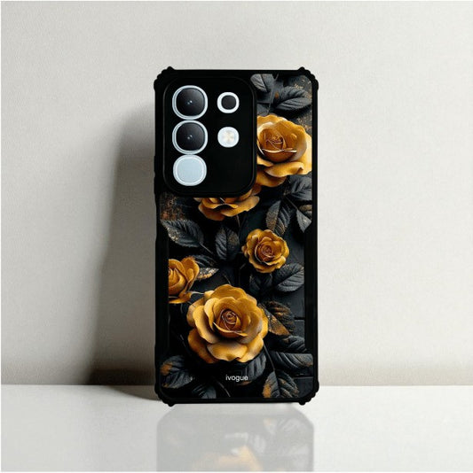 Golden Rose Mobile Cover For VIVO T4X