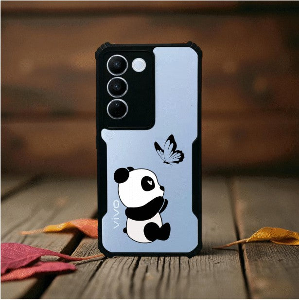Panda and Butterfly Mobile Cover For Vivo V27