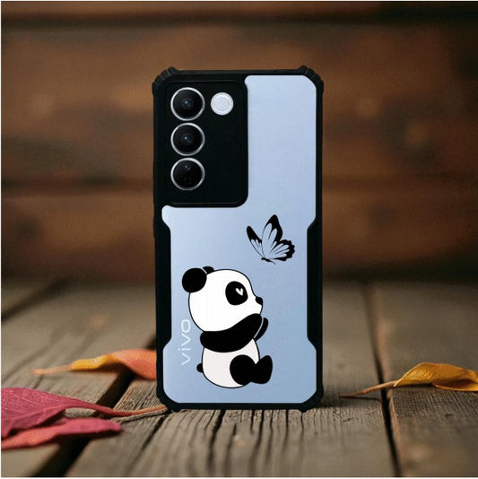 Panda and Butterfly Mobile Cover For Vivo V27