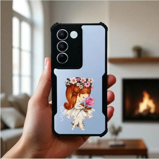 Flower Girl Mobile Cover For Vivo V27