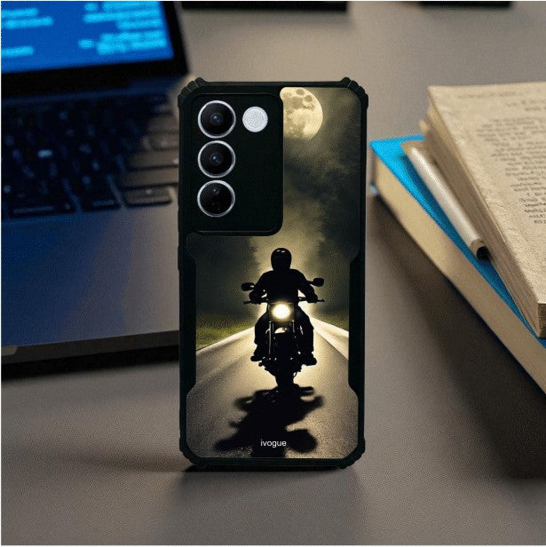Bike Rider Mobile Cover For Vivo V27 Pro