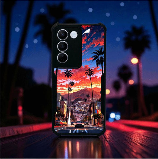 Palm City Nights Mobile Cover For Vivo V27