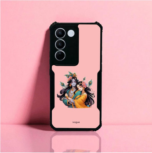 Radha Krishna Bliss Mobile Cover For Vivo V27