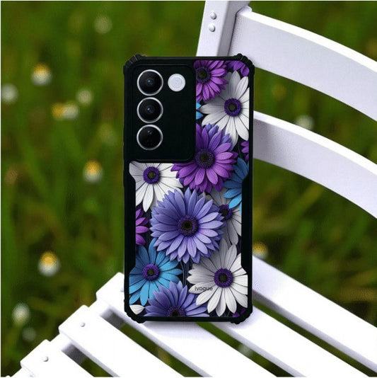 Violet Bloom Mobile Cover For Vivo V27