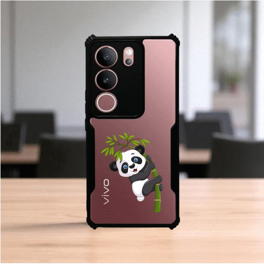 Panda and Tree Mobile Cover For VIVO V29 PRO