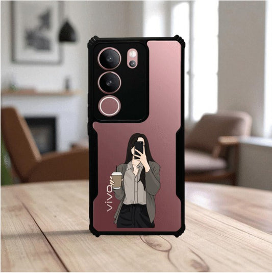 Coffee Girl Mobile Cover For Realme C75