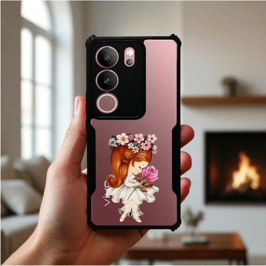 Flower Girl Mobile Cover For VIVO V29 PRO