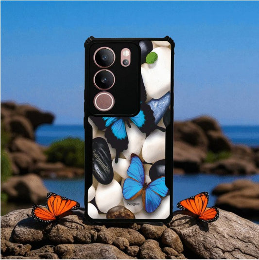 Blue Wings Beauty Mobile Cover For VIVO V29