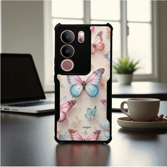Butterfly Bloom Mobile Cover For VIVO V29
